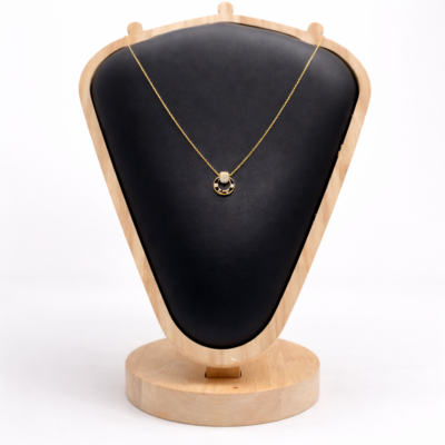  Tone Chain Pendant Necklace