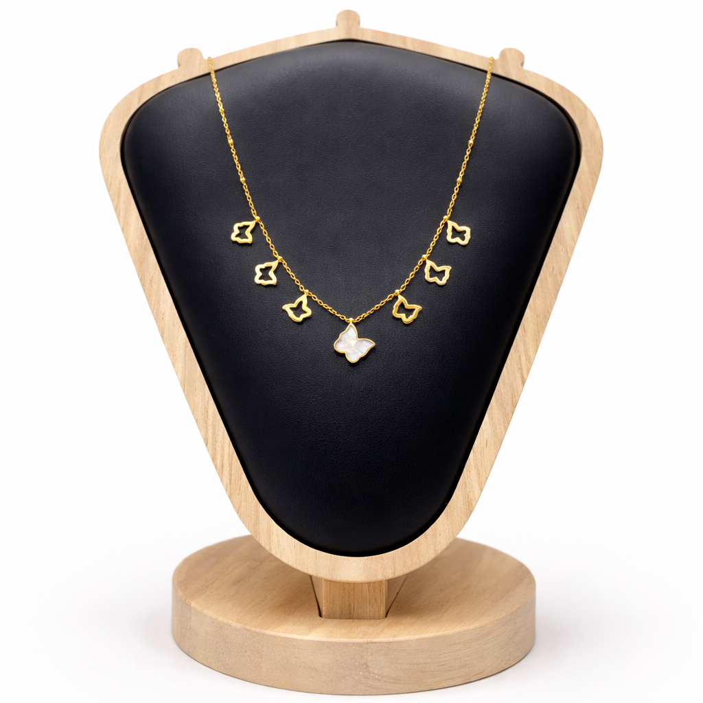 beautiful butterfly pentant chain